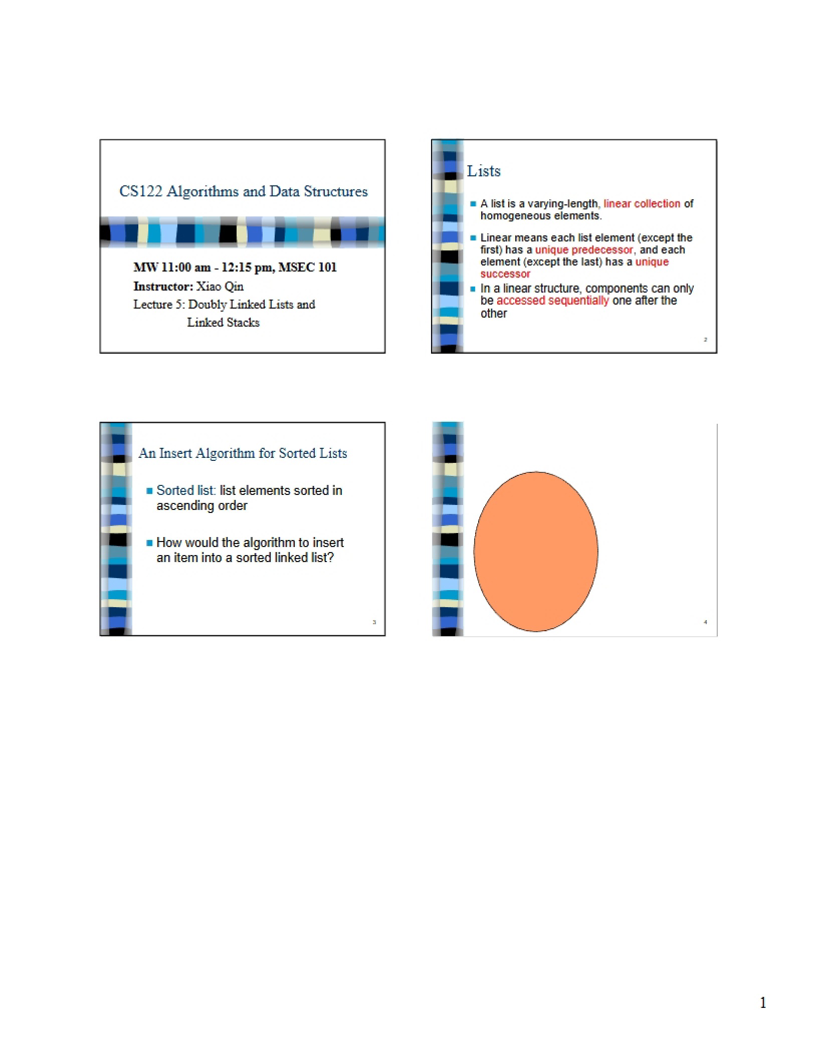Lecture Five Data Structures