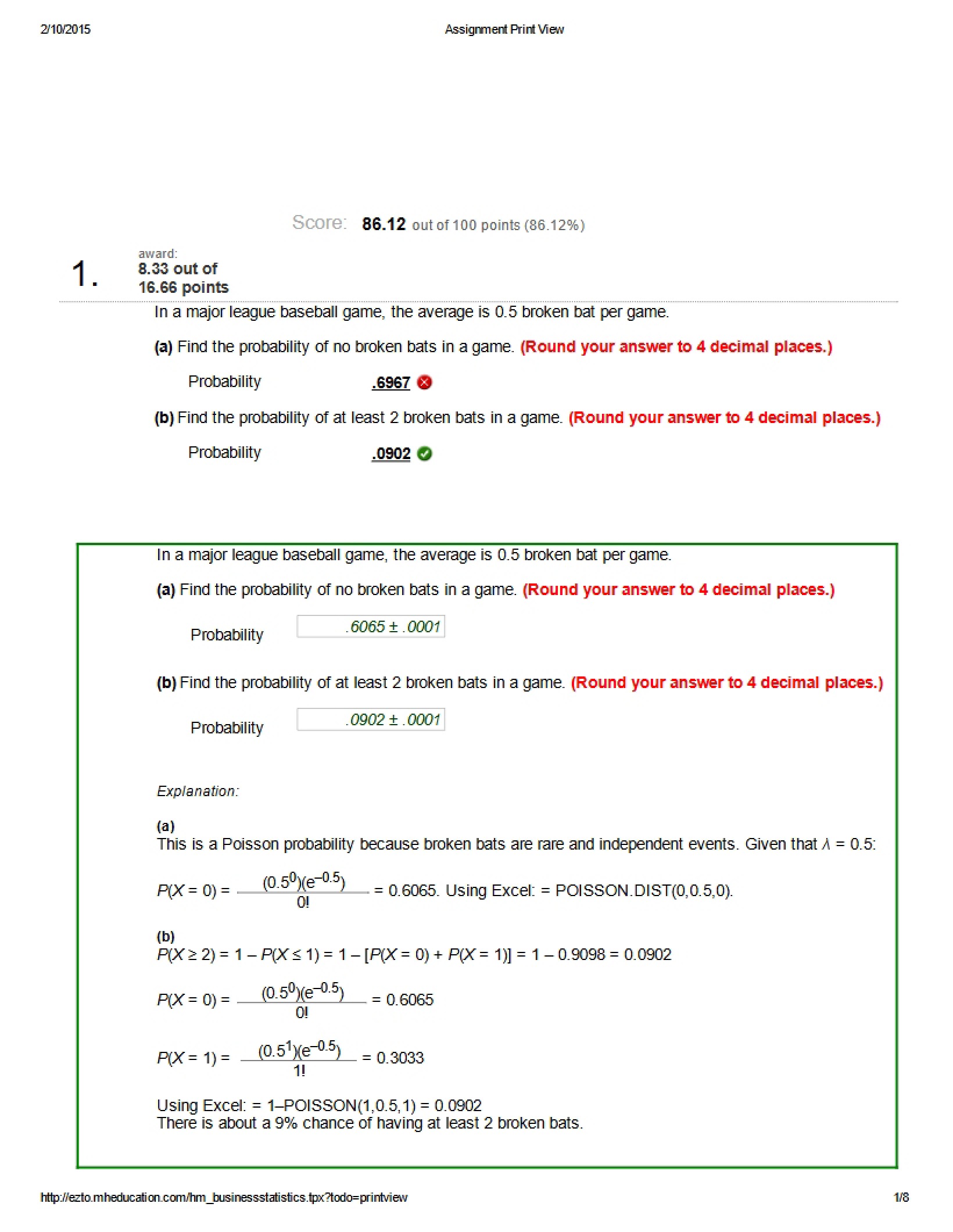 Solutions to Second Quiz