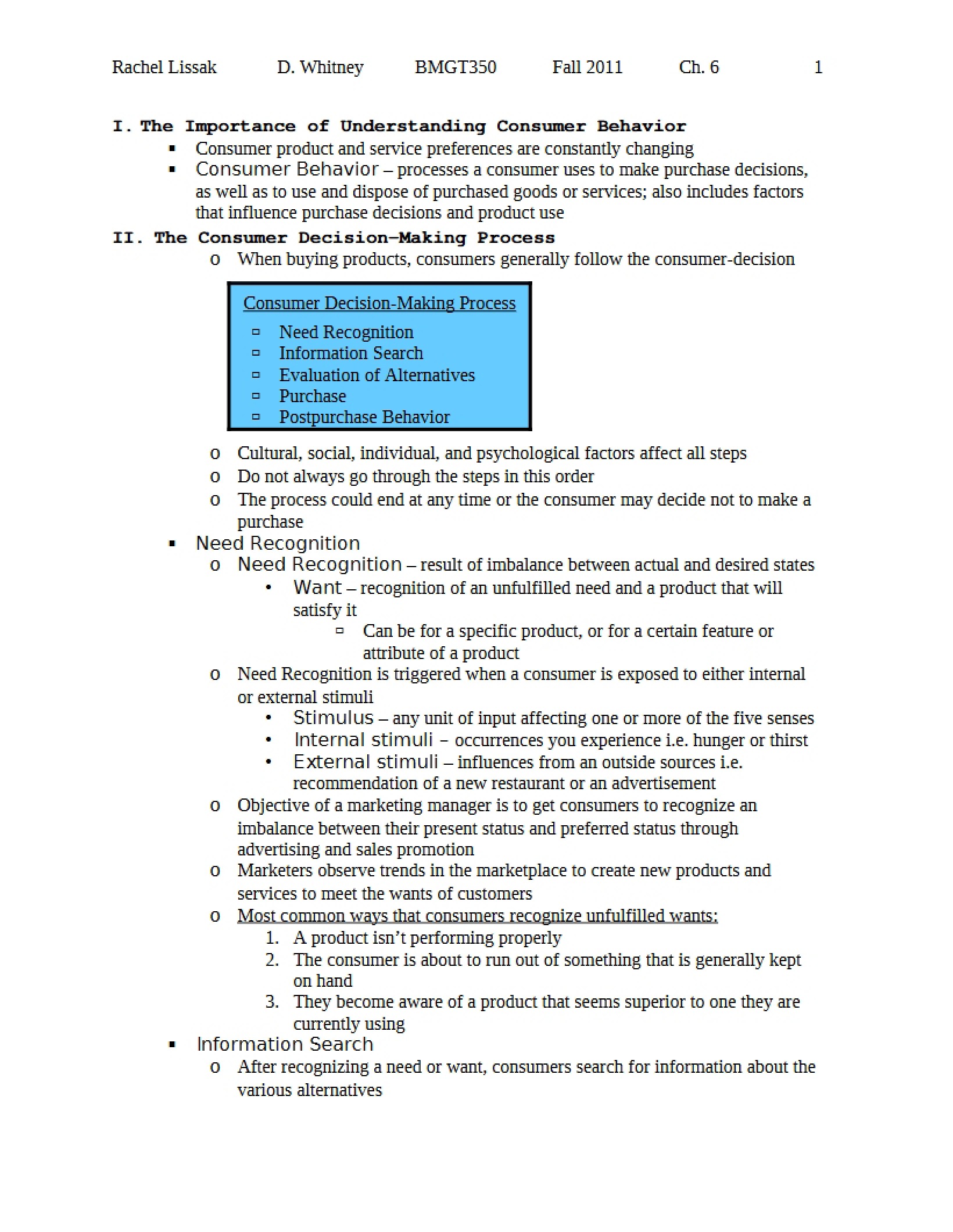 Understanding Consumer Behavior