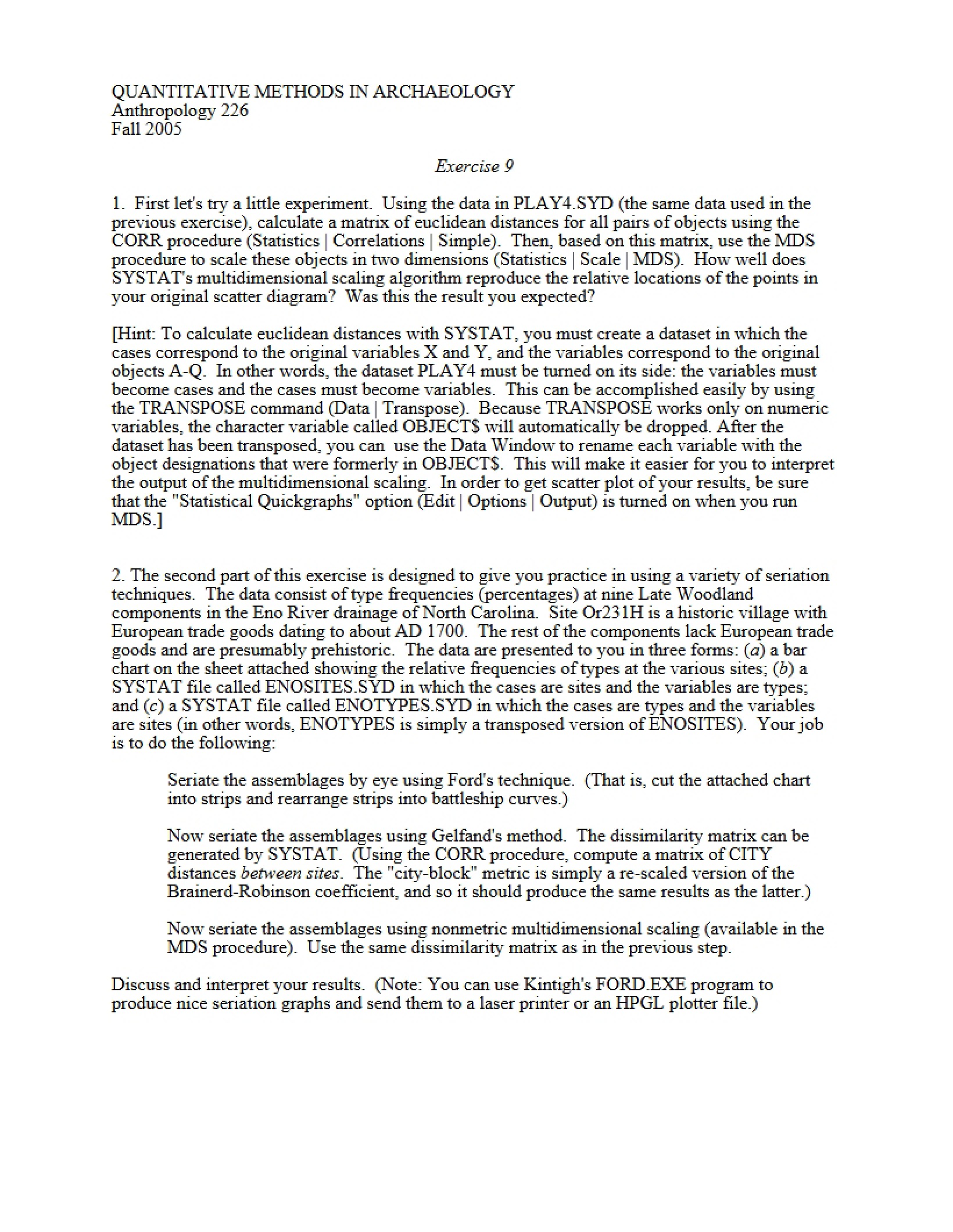 Exercise 9 ANTH 226