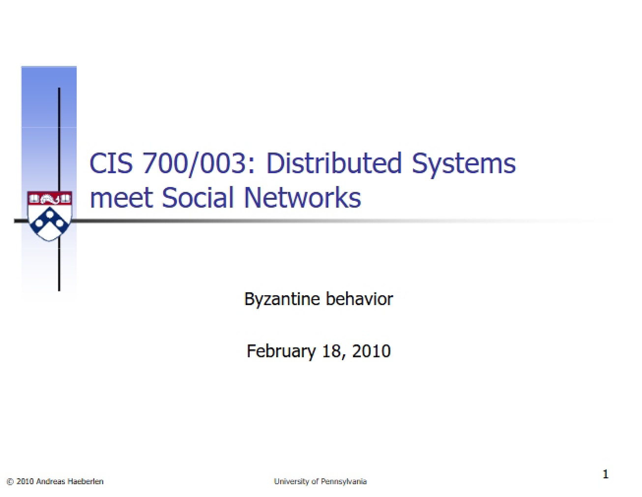 Behavior in Byzantine Systems