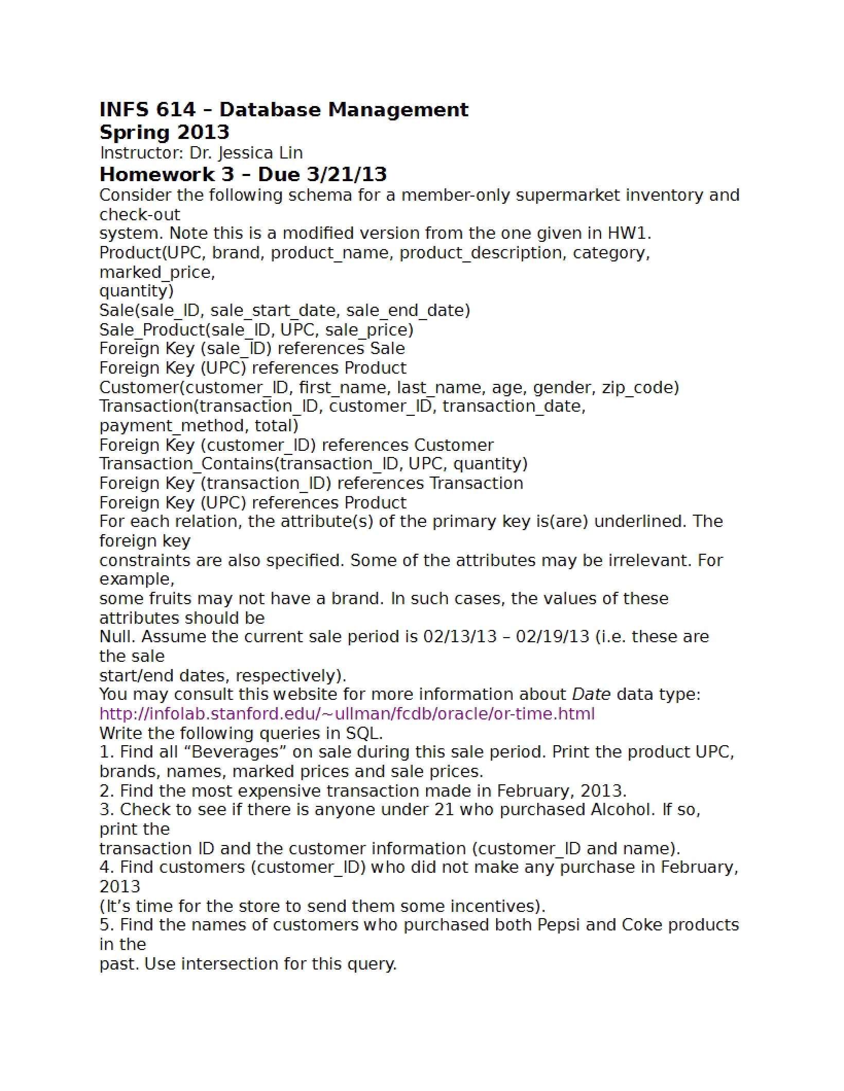 Homework 3 Solutions