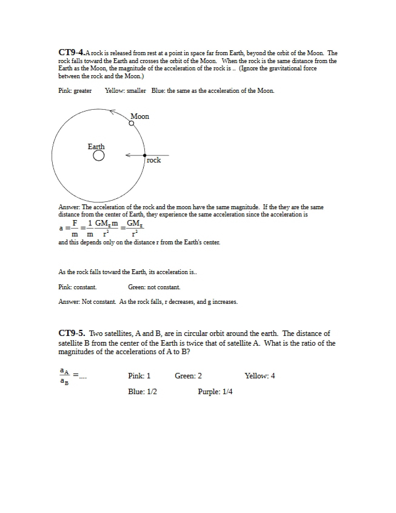 Questions (Eighteenth Instance)