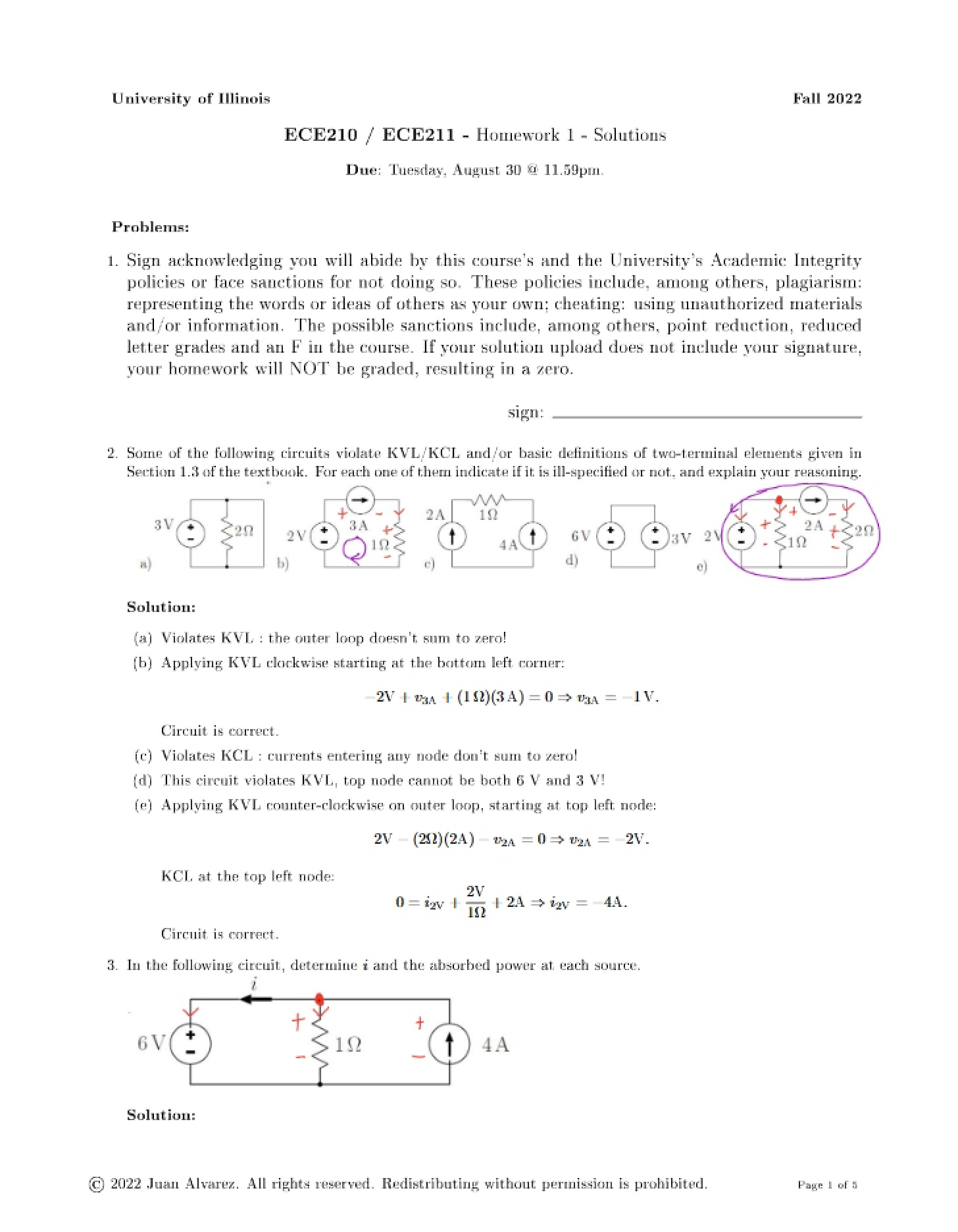 Homework 1 Answer Key