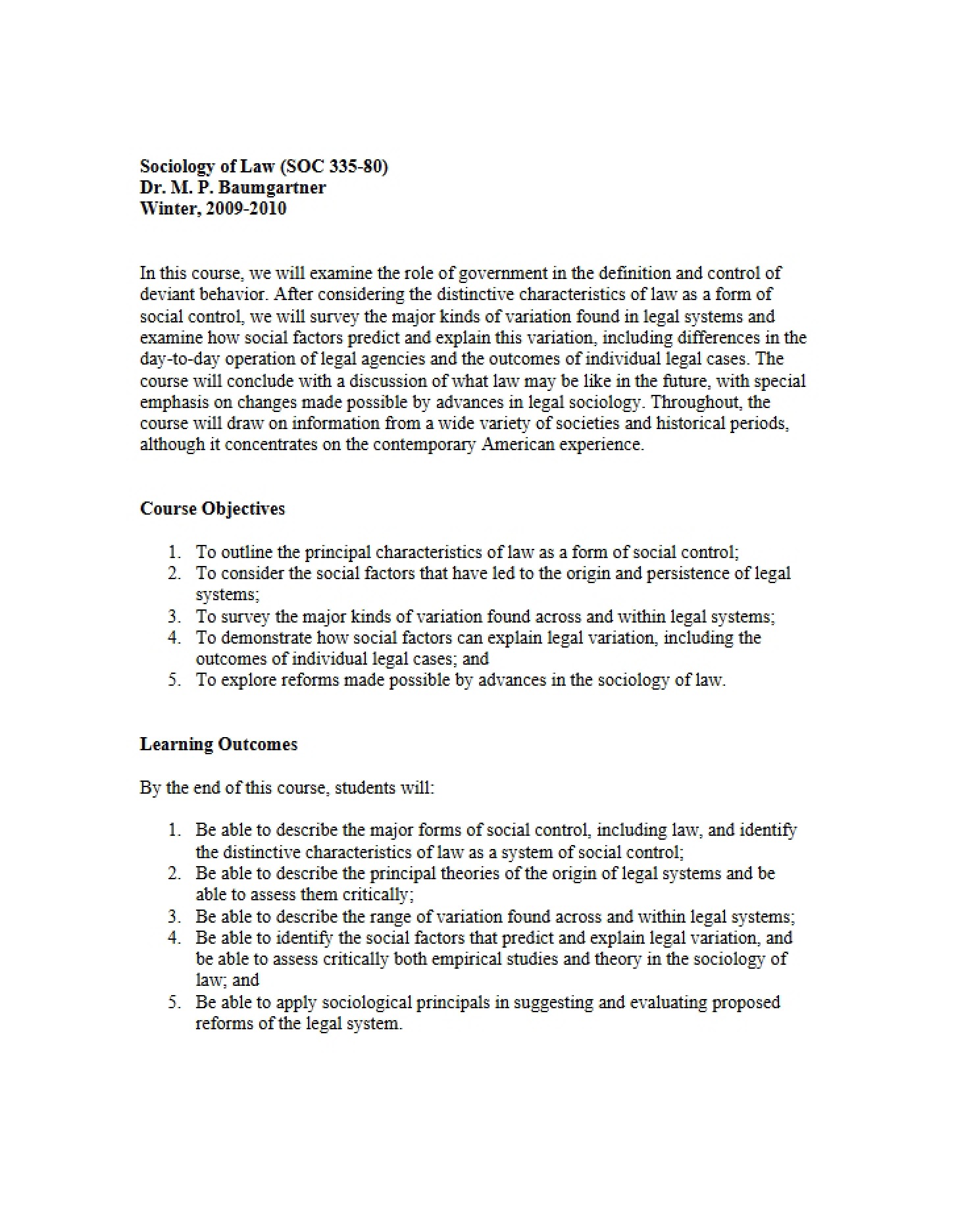 Syllabus for SOC 3350
