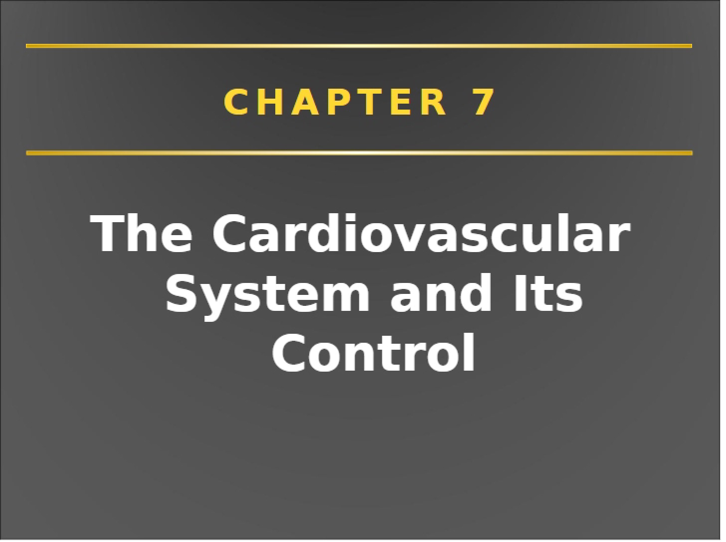 Cardiovascular Control Mechanisms