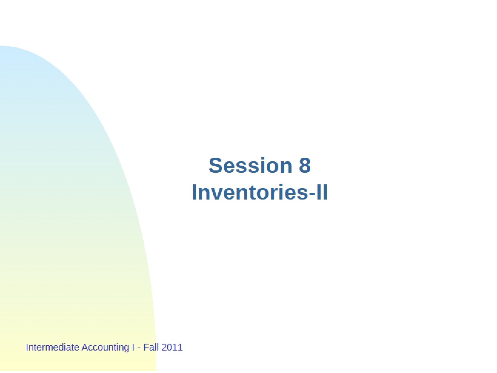 Inventory Management Part II