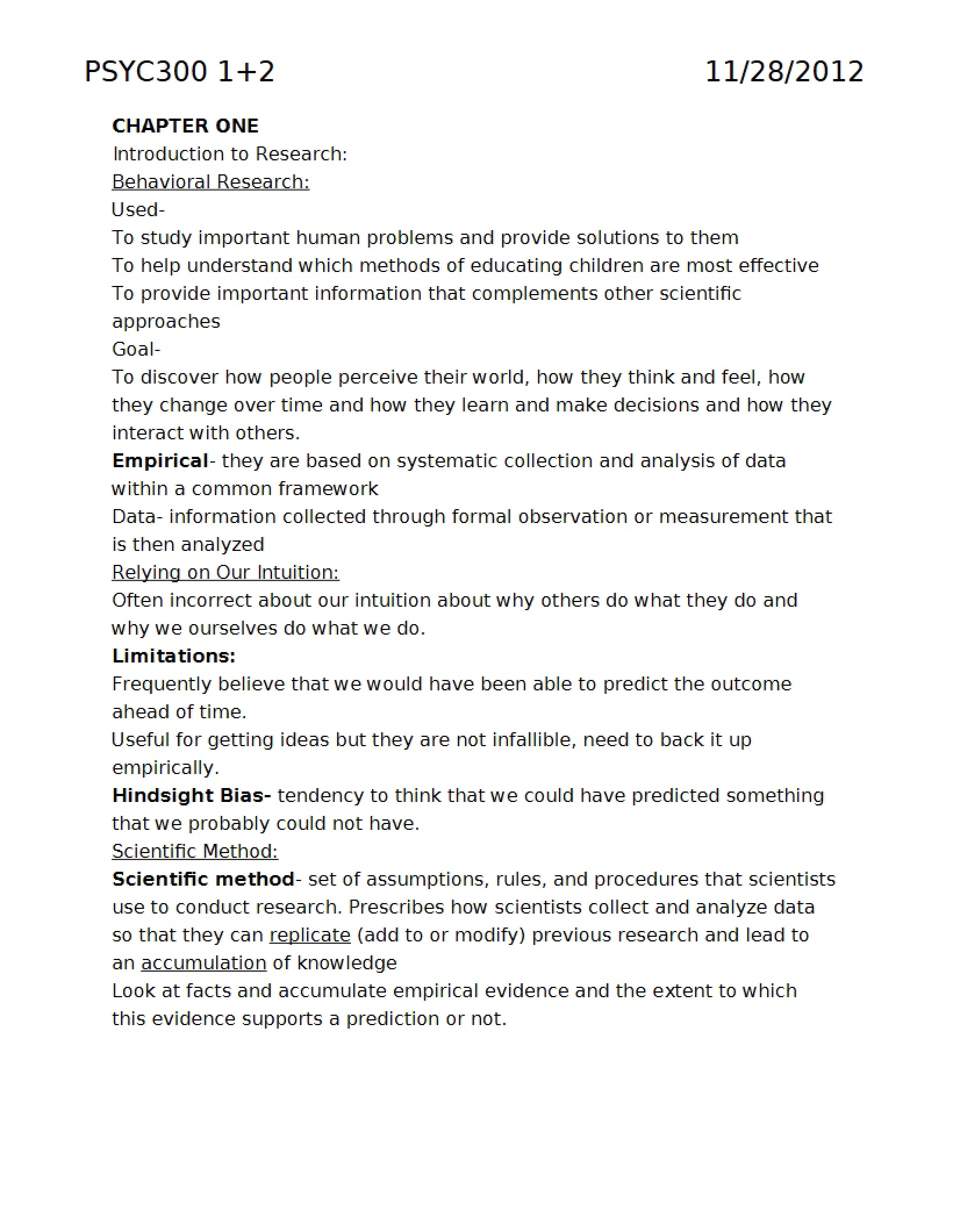 Research Methods Chapter 1