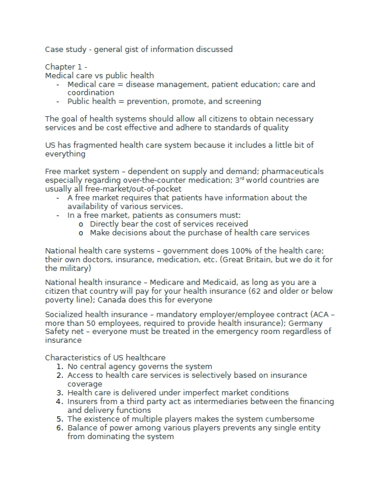 Public Health Study Guide Part One