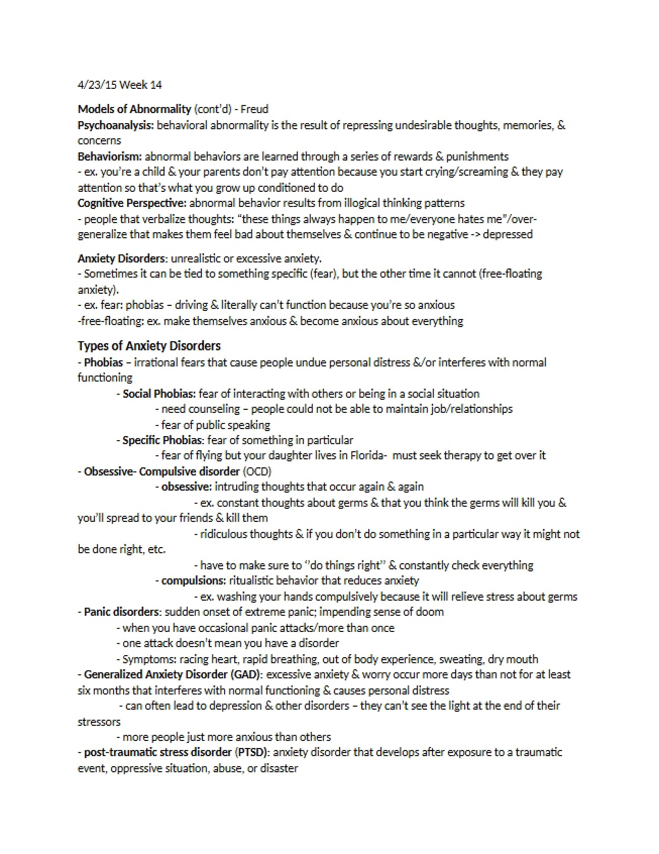 Theoretical Perspectives Modern