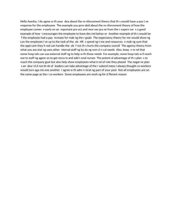 Week 2 Discussion Response 2 - ORG535