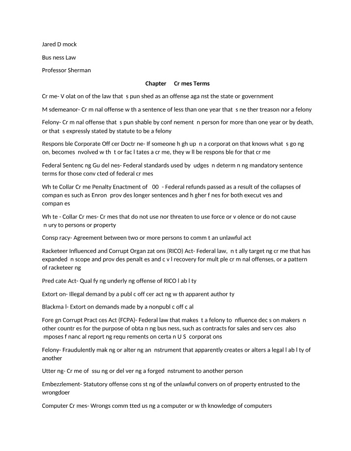 Terms for Crimes - Chapter 7