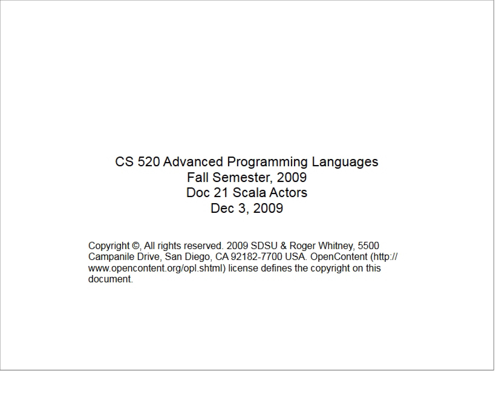 Actors in Scala