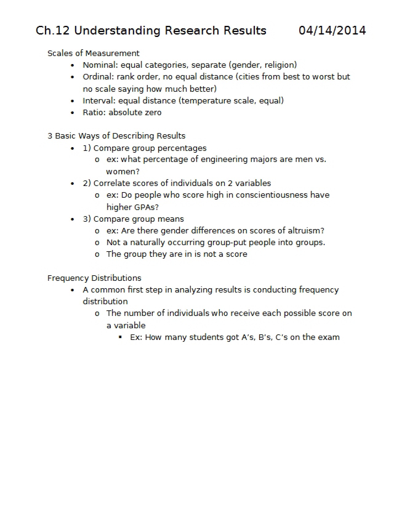 Chapter 12 Understanding Research Results