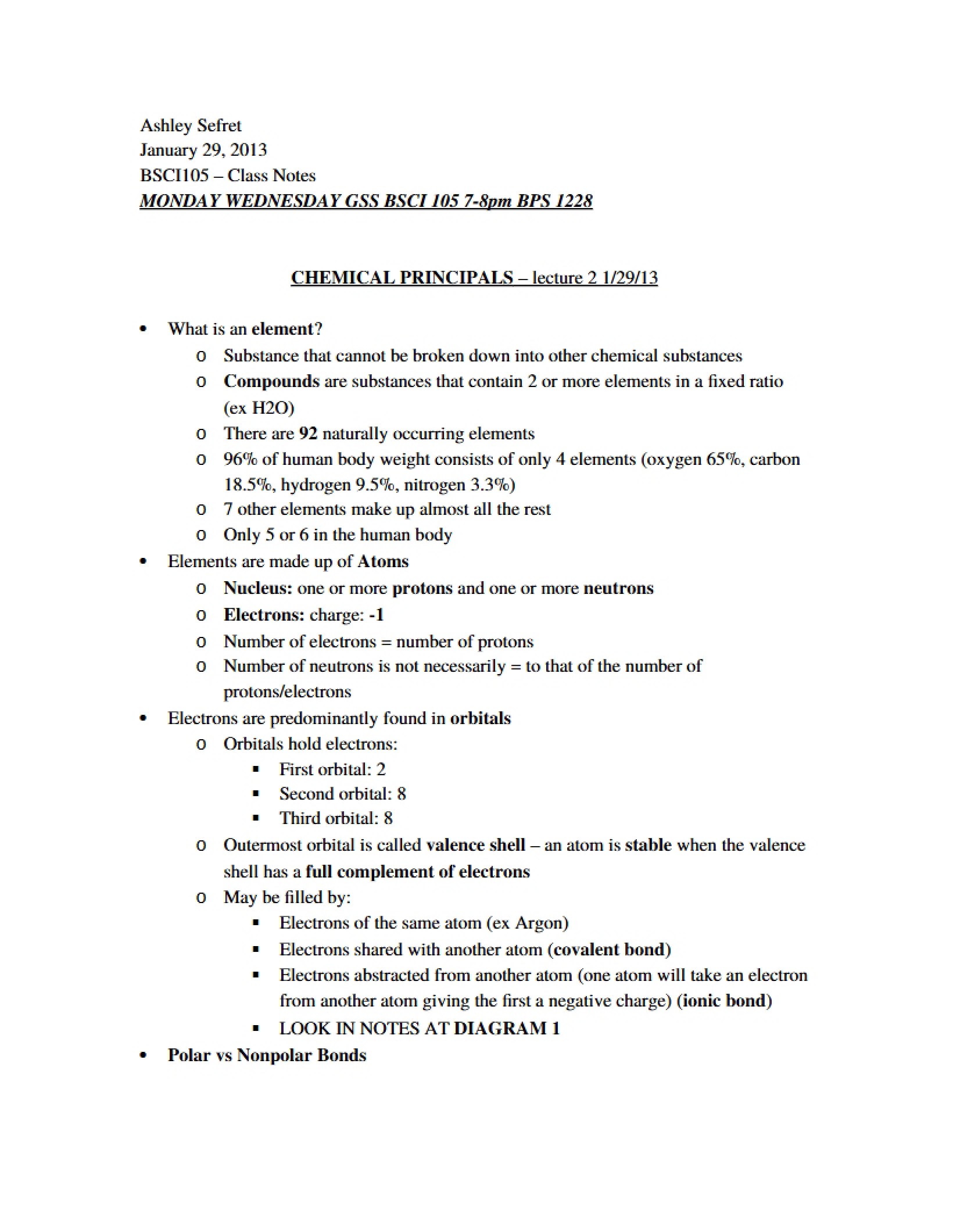 Principles of Chemistry