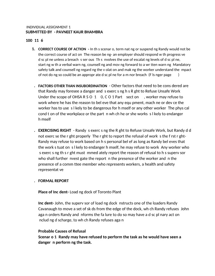 Assignment 1 - Individual