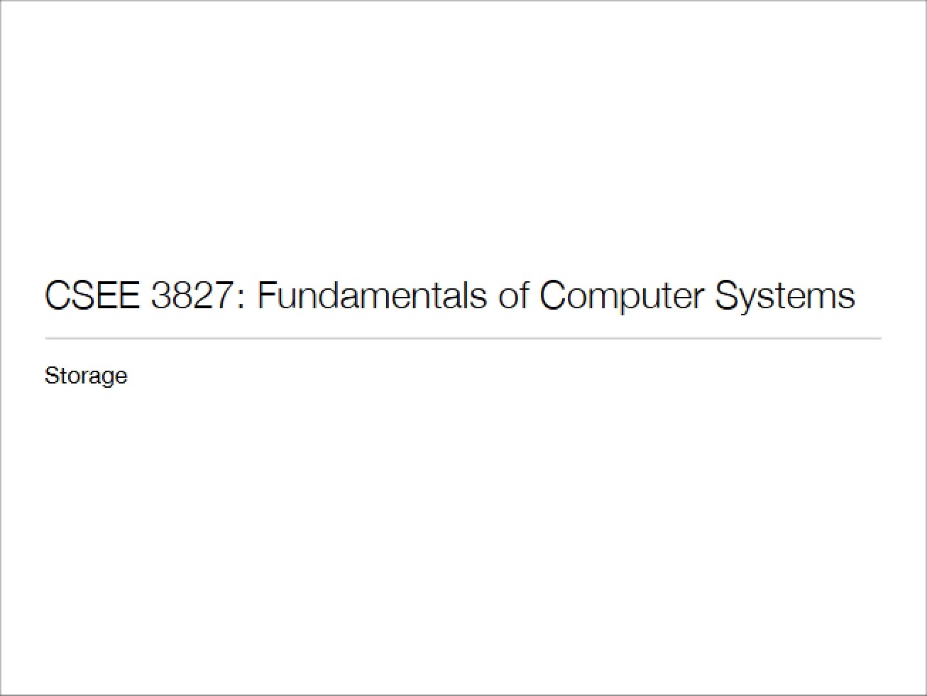 Digital Storage Technologies