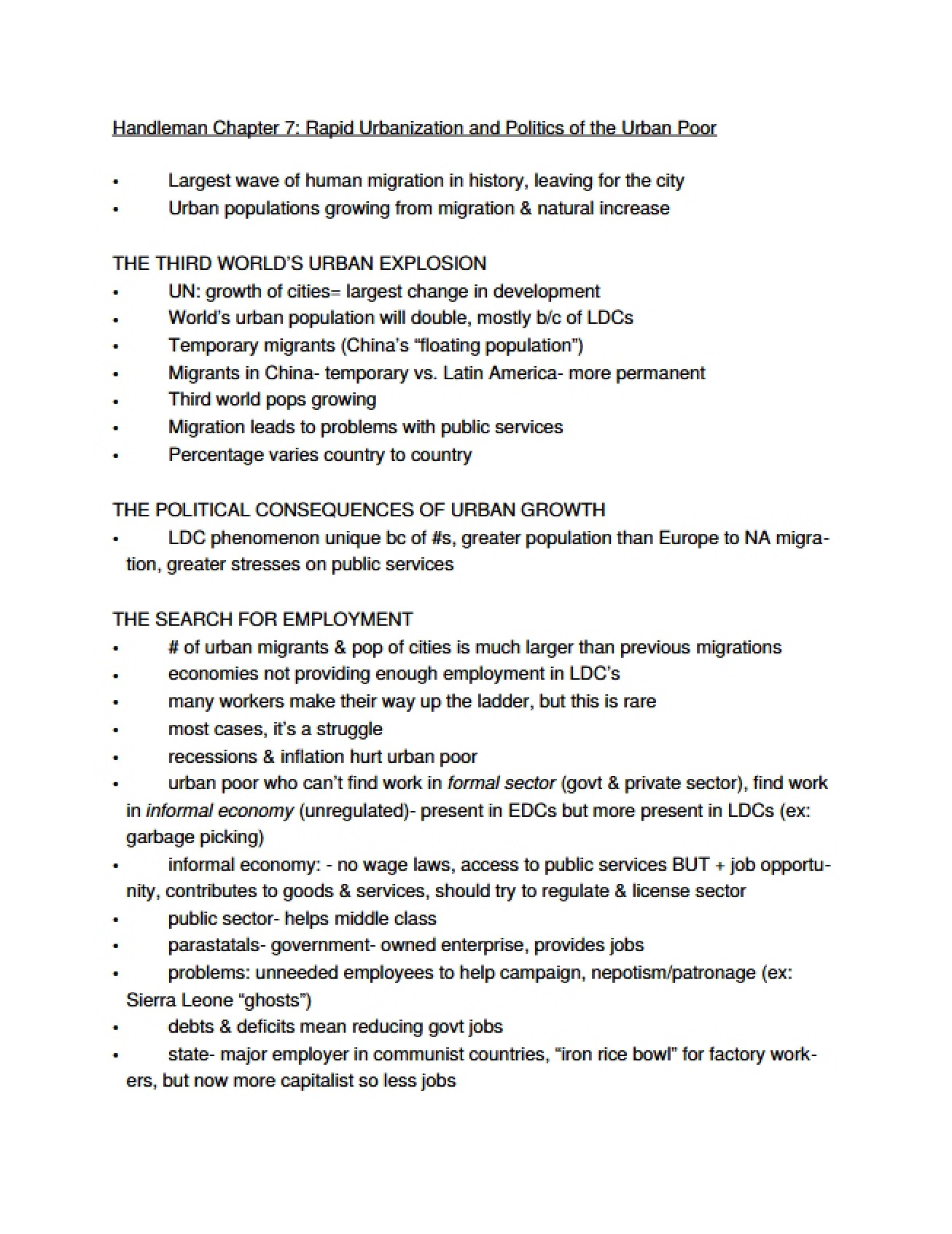 Development Politics Overview
