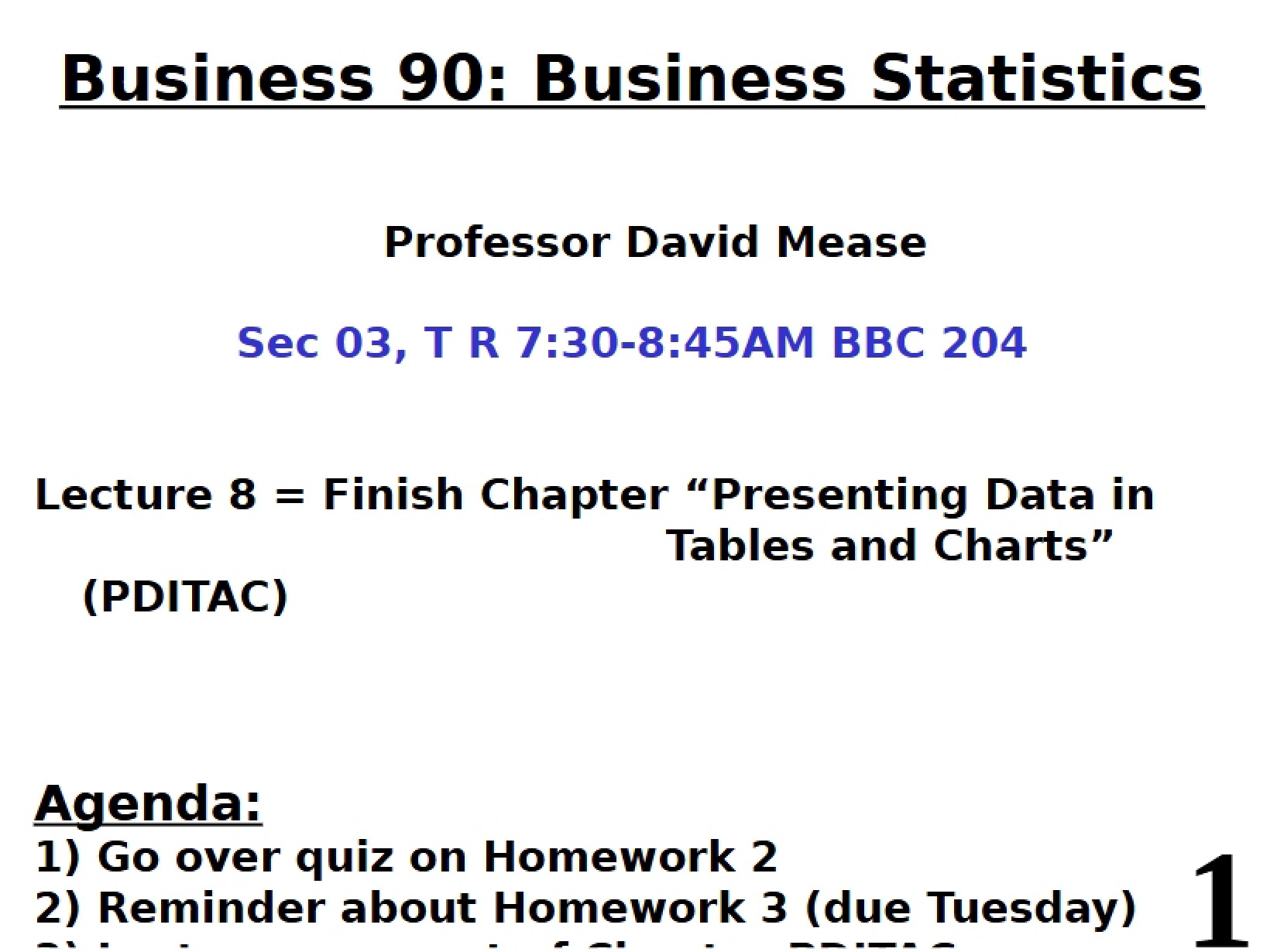 Data Presentation Charts and Tables