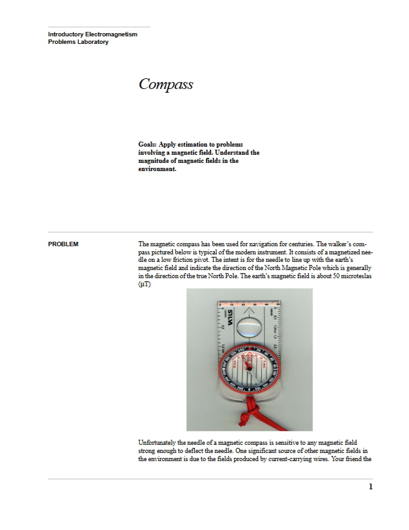 Magnetic Compass