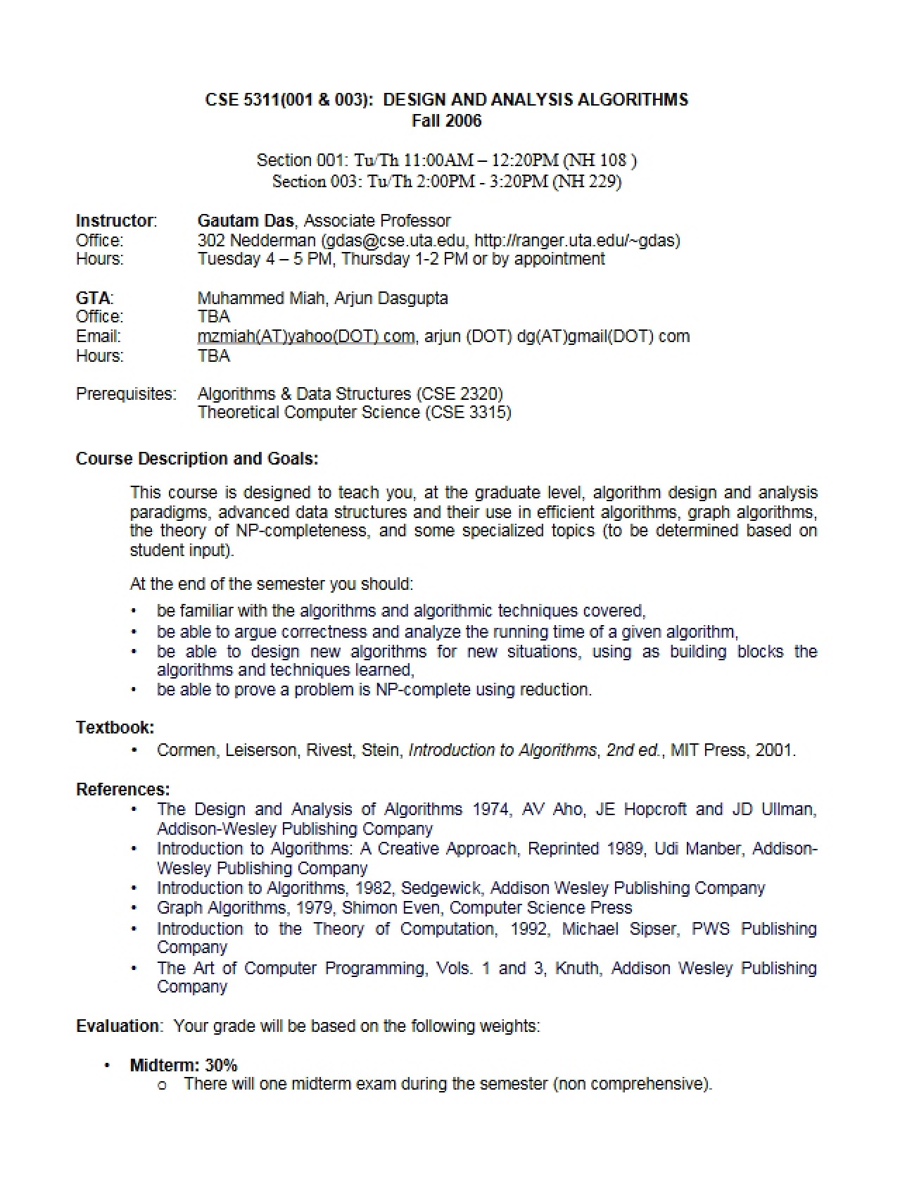 Course Outline