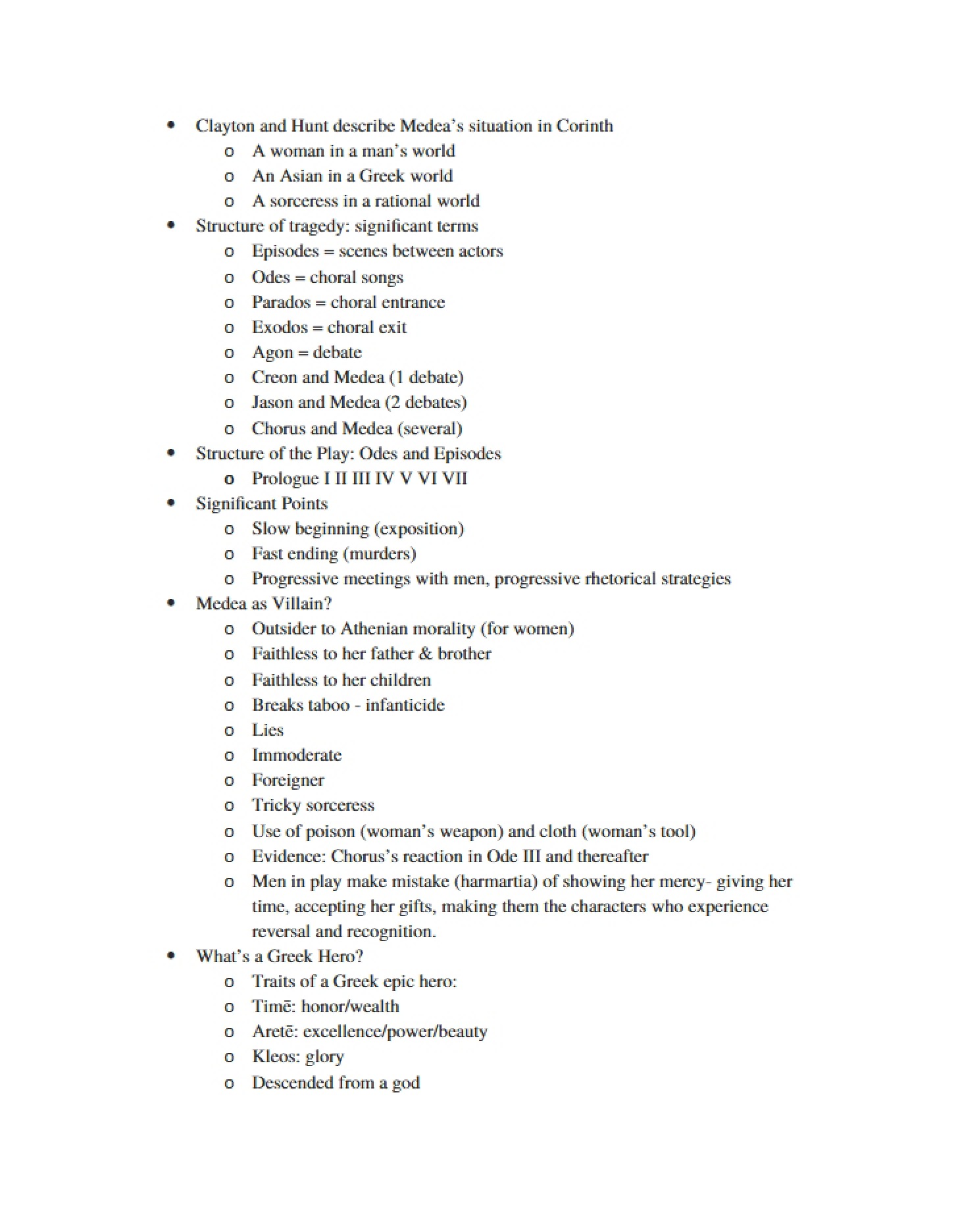 Class Notes