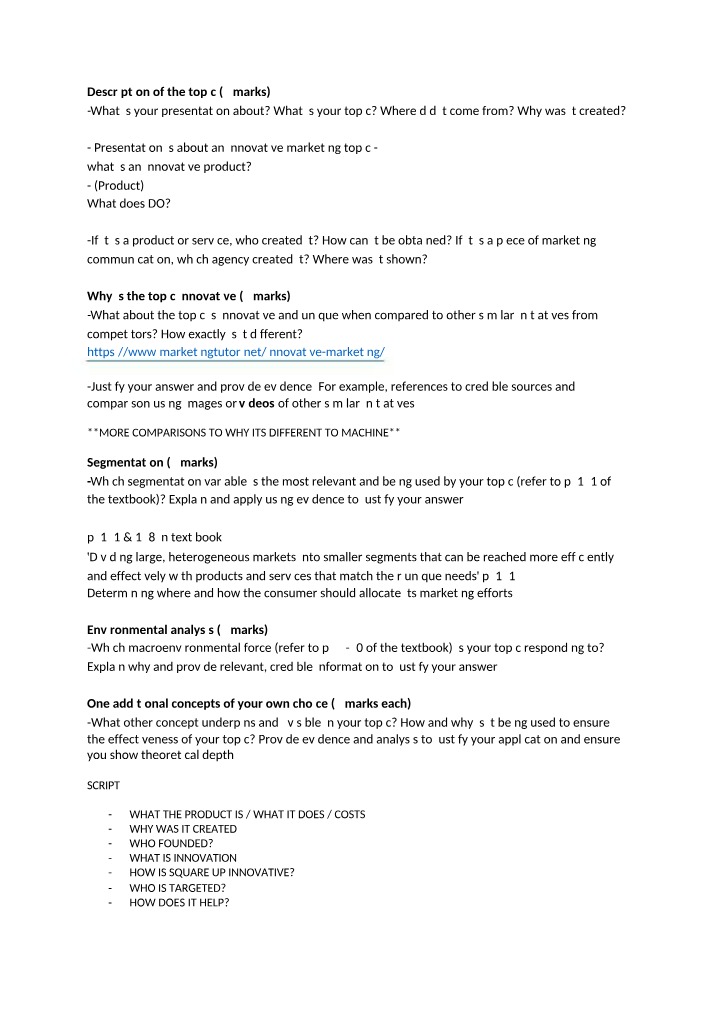 BUS105 - Task 2 Notes