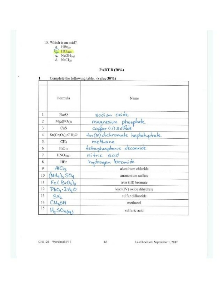 Identifying Acids - HBr, HCl(aq), and NaOH(aq)
