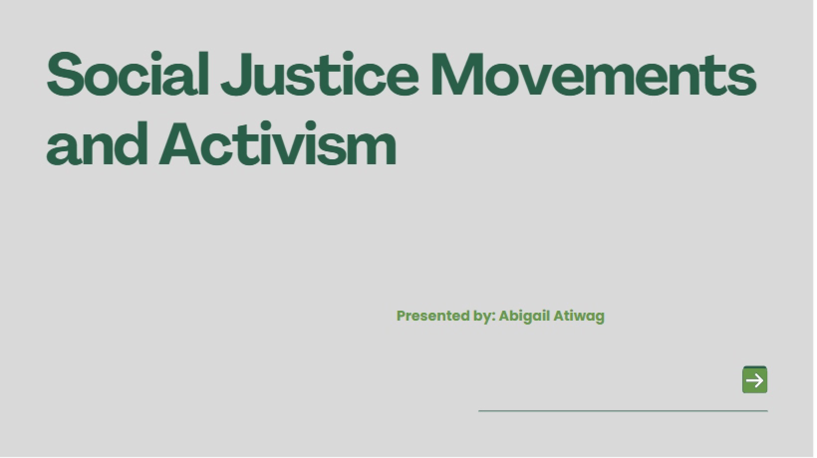 Activism and Social Justice Movements