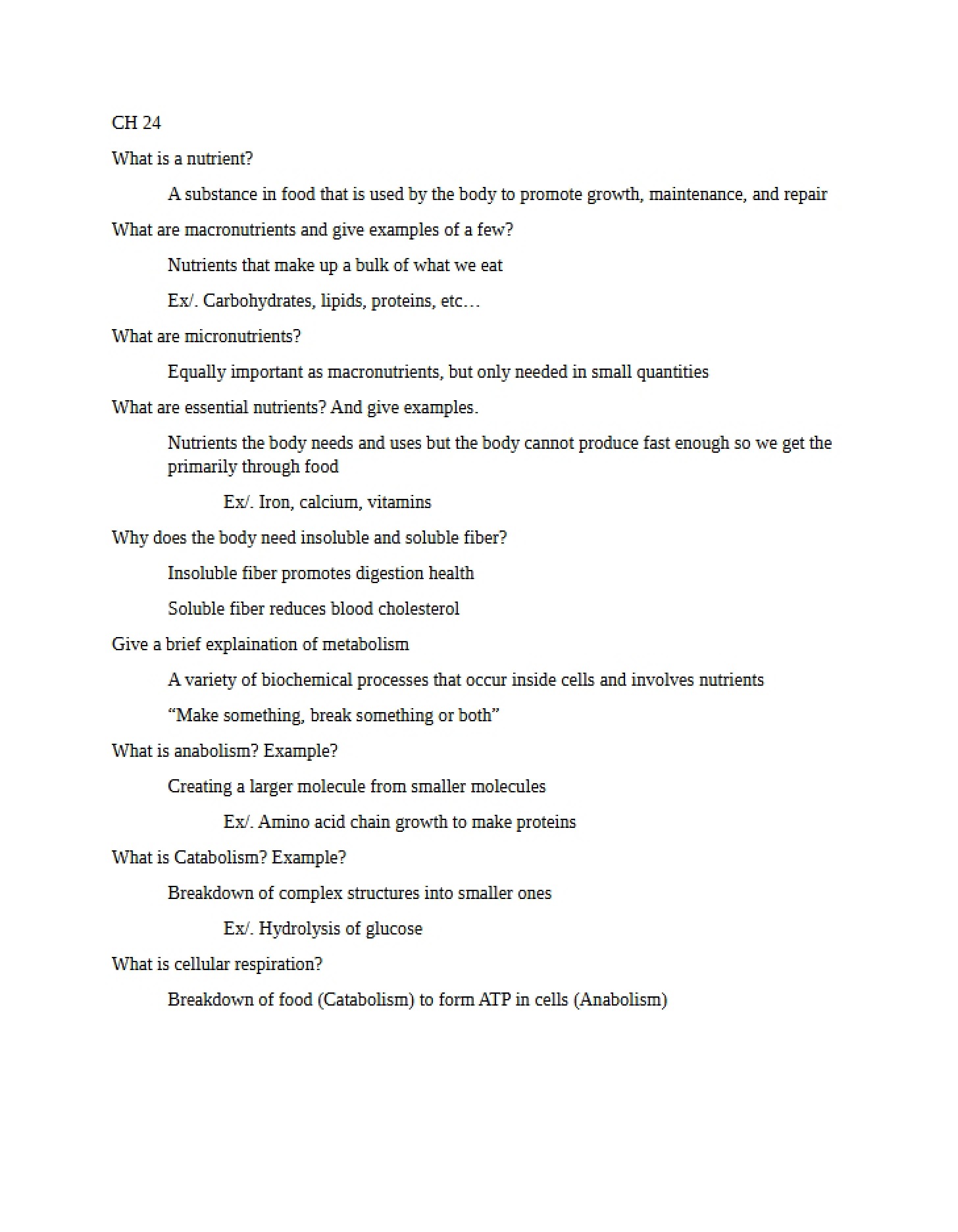 Final Study Guide for 223