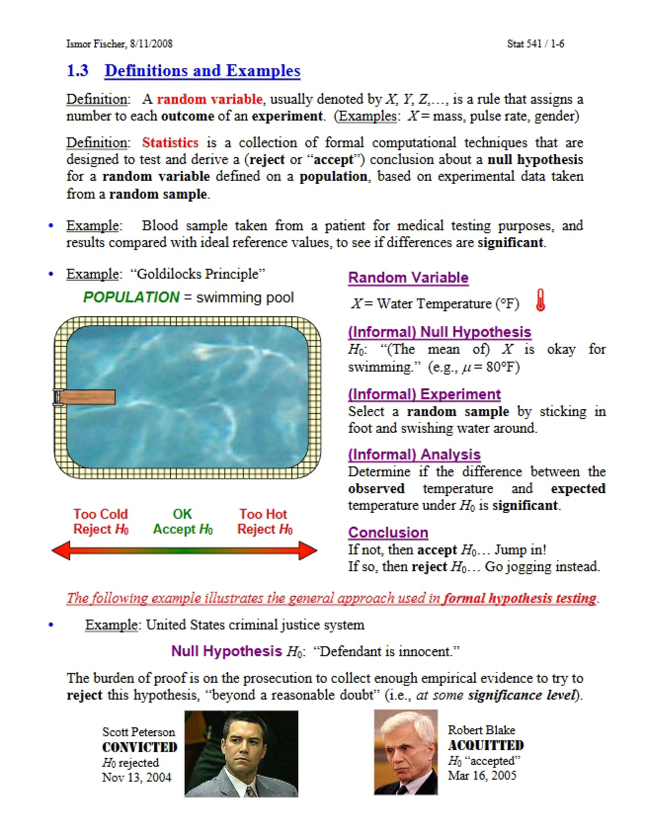 Study Notes on Random Variables