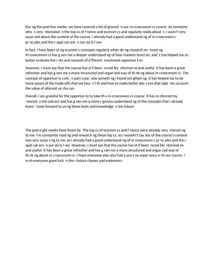 Week 8 Forum - ECON 201
