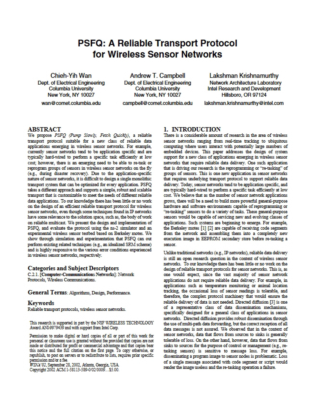 Networked Wireless Systems Study Notes (Set 1)