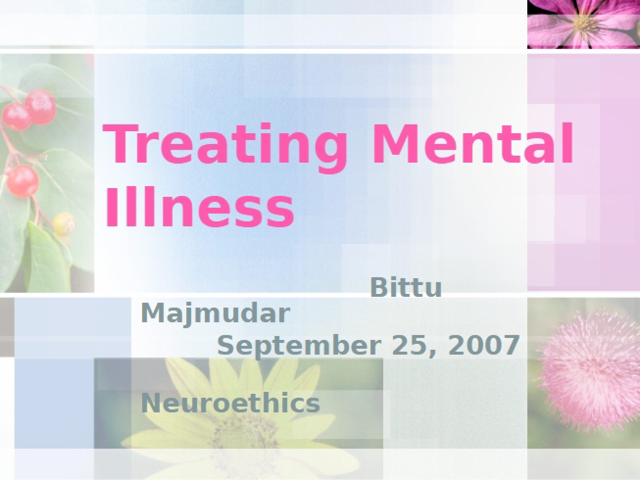 Mental Illness Treatment