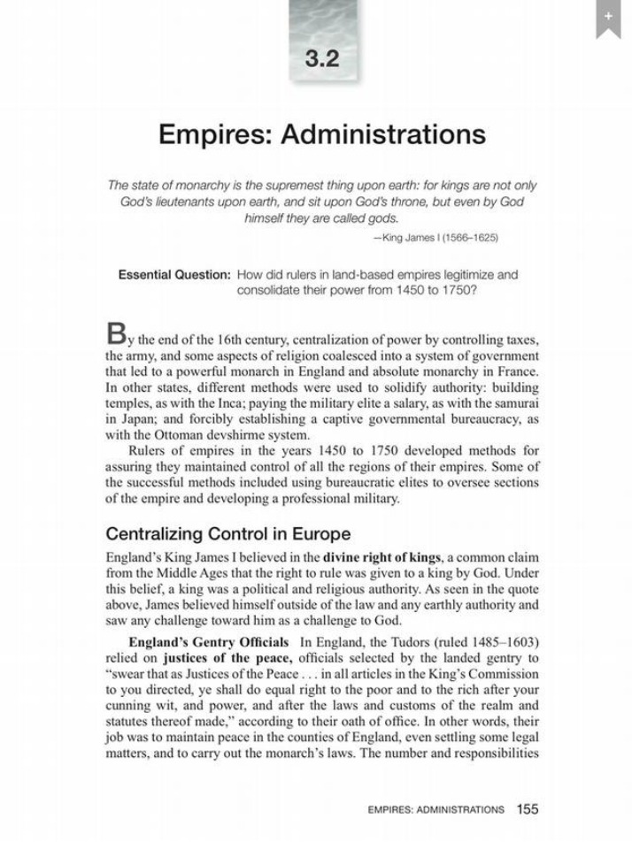 Consolidating Power in Land-Based Empires 1450-1750