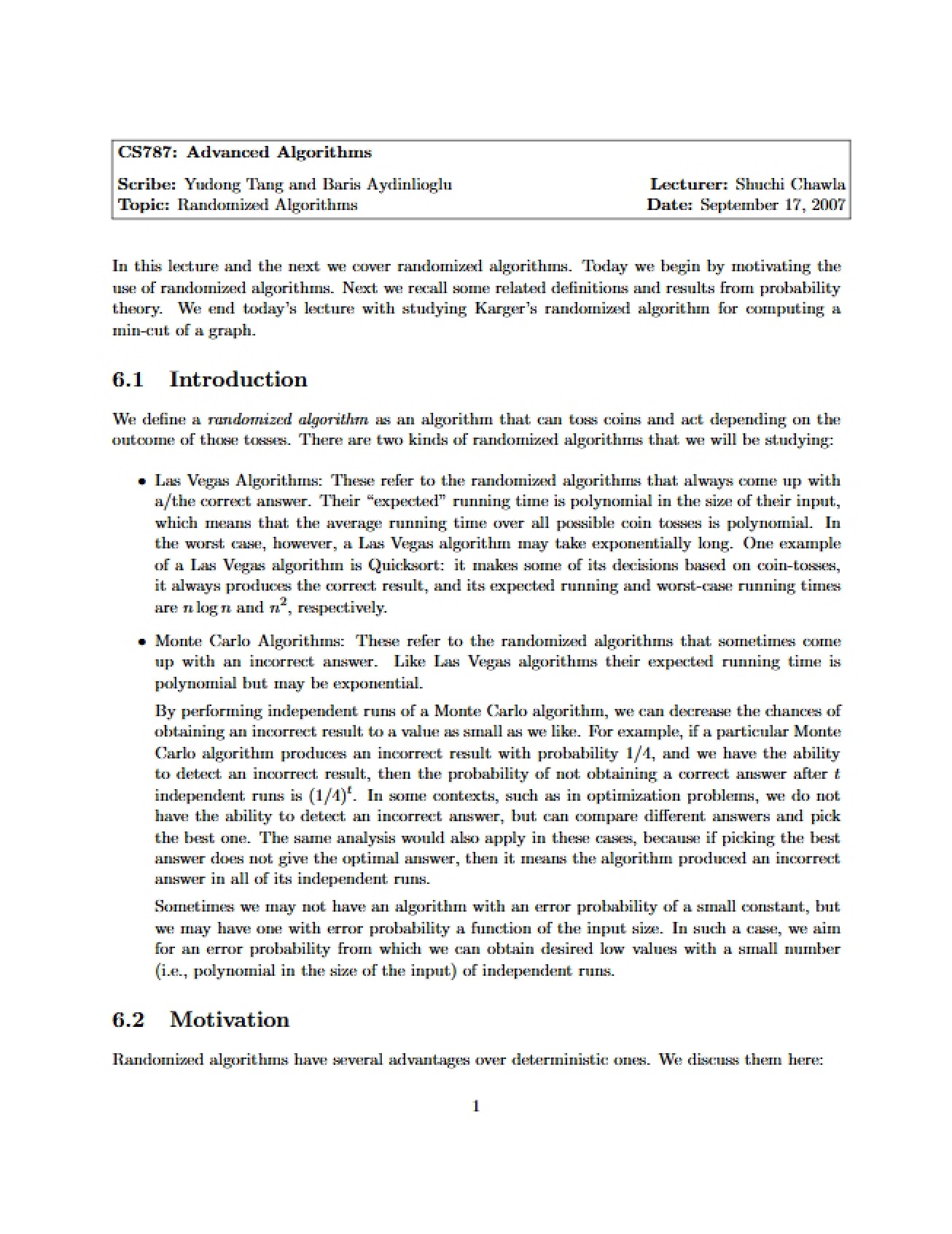 Course Notes