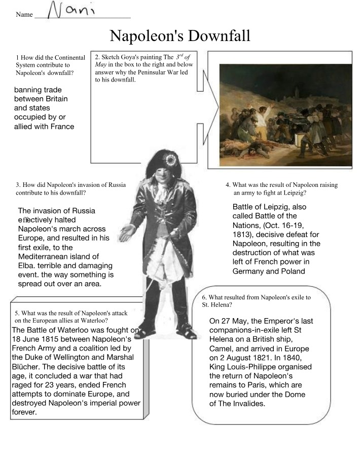 Napoleon's Downfall - From Continental System to Waterloo and Exile