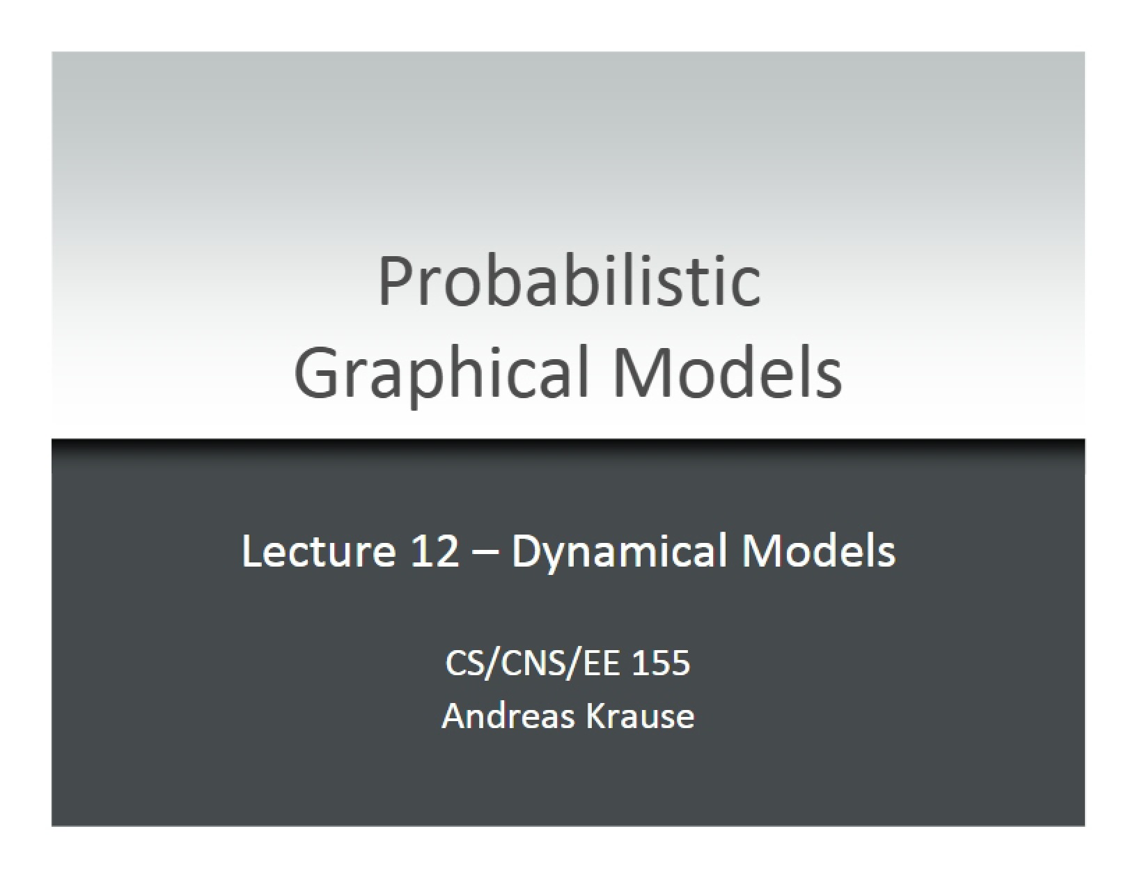 Third Problem Set