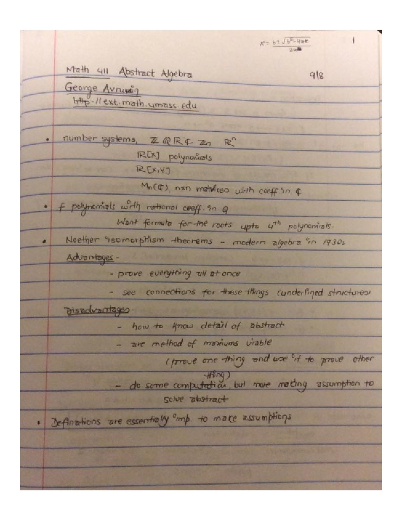 Note Set 4