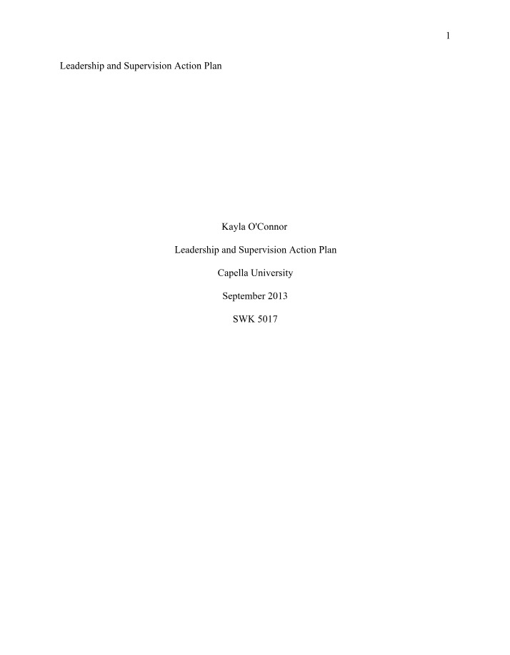 Action Plan for Organizational and Interpersonal Communication