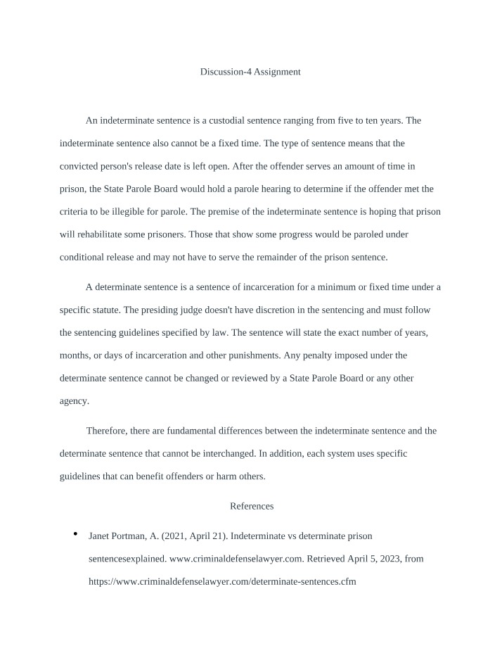 Assignment - Discussion 4