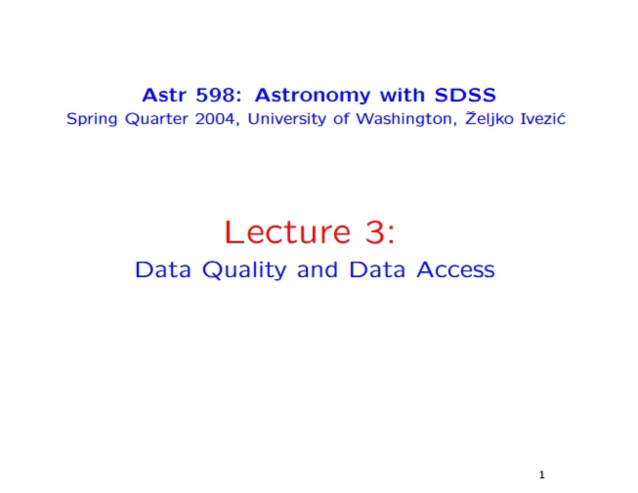 Lecture Materials
