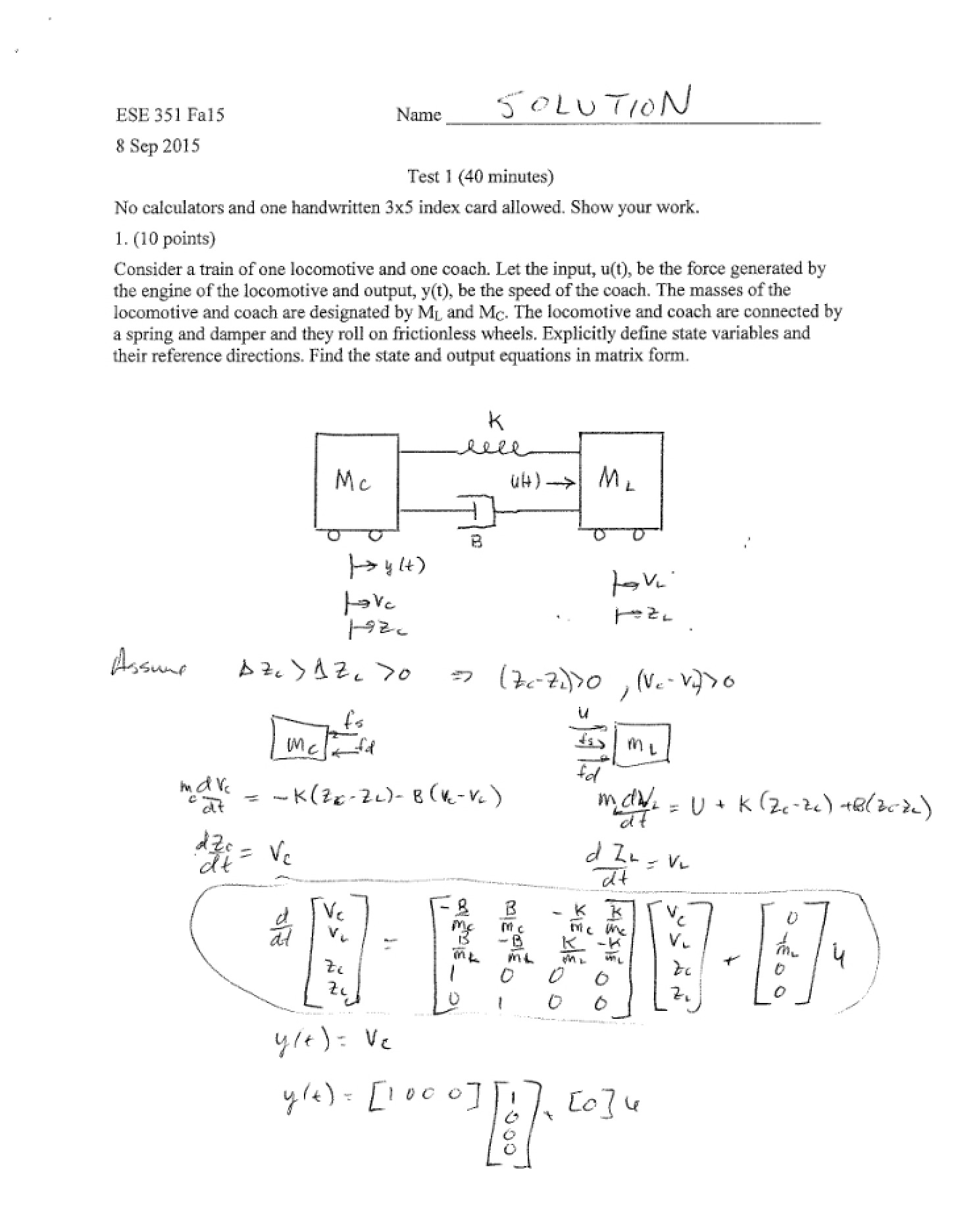 Solution to Test 2.1 (Fall 2015)