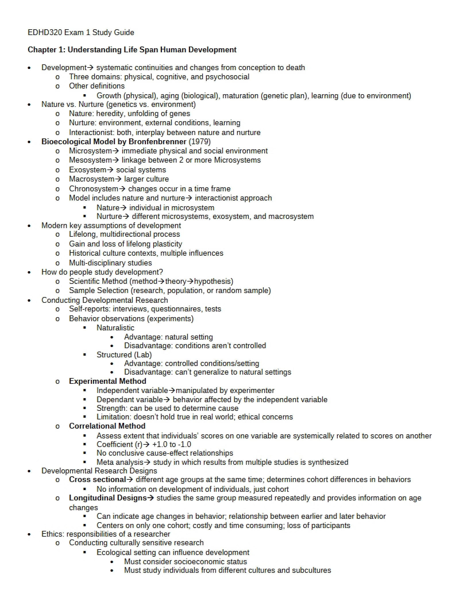 First Exam