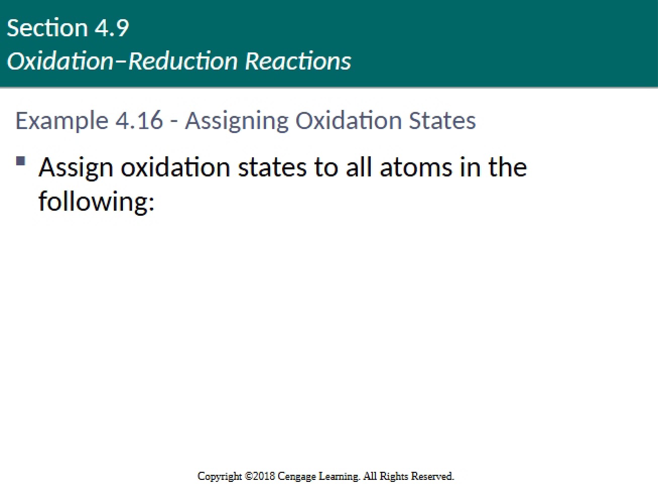 Redox Reactions