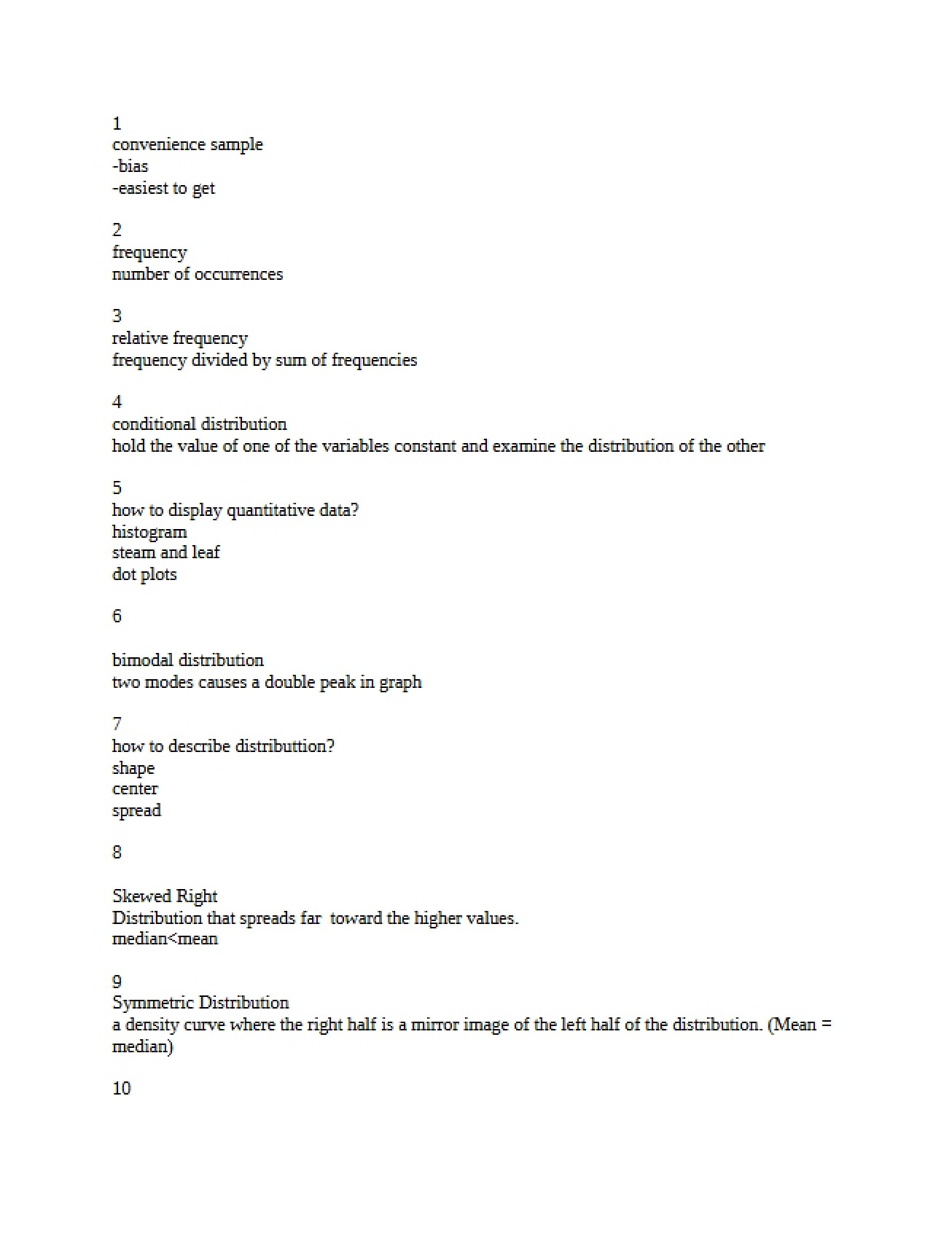 Statistics Overview