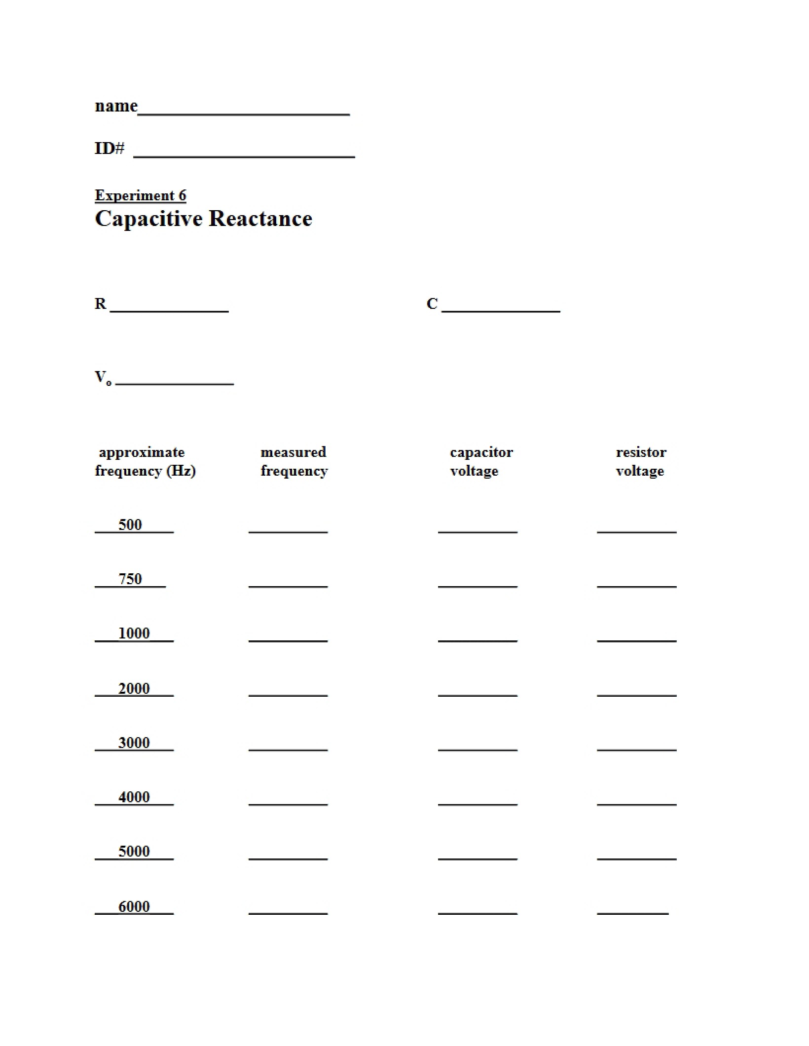 Answers for AC Capacitors Module 6