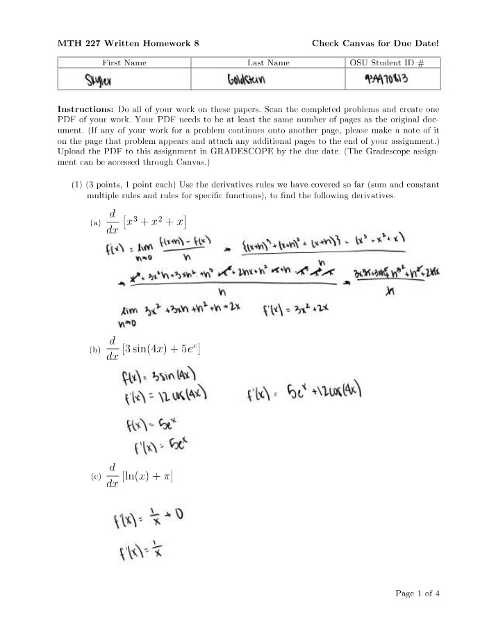 MTH 227 Written Homework 8 Final