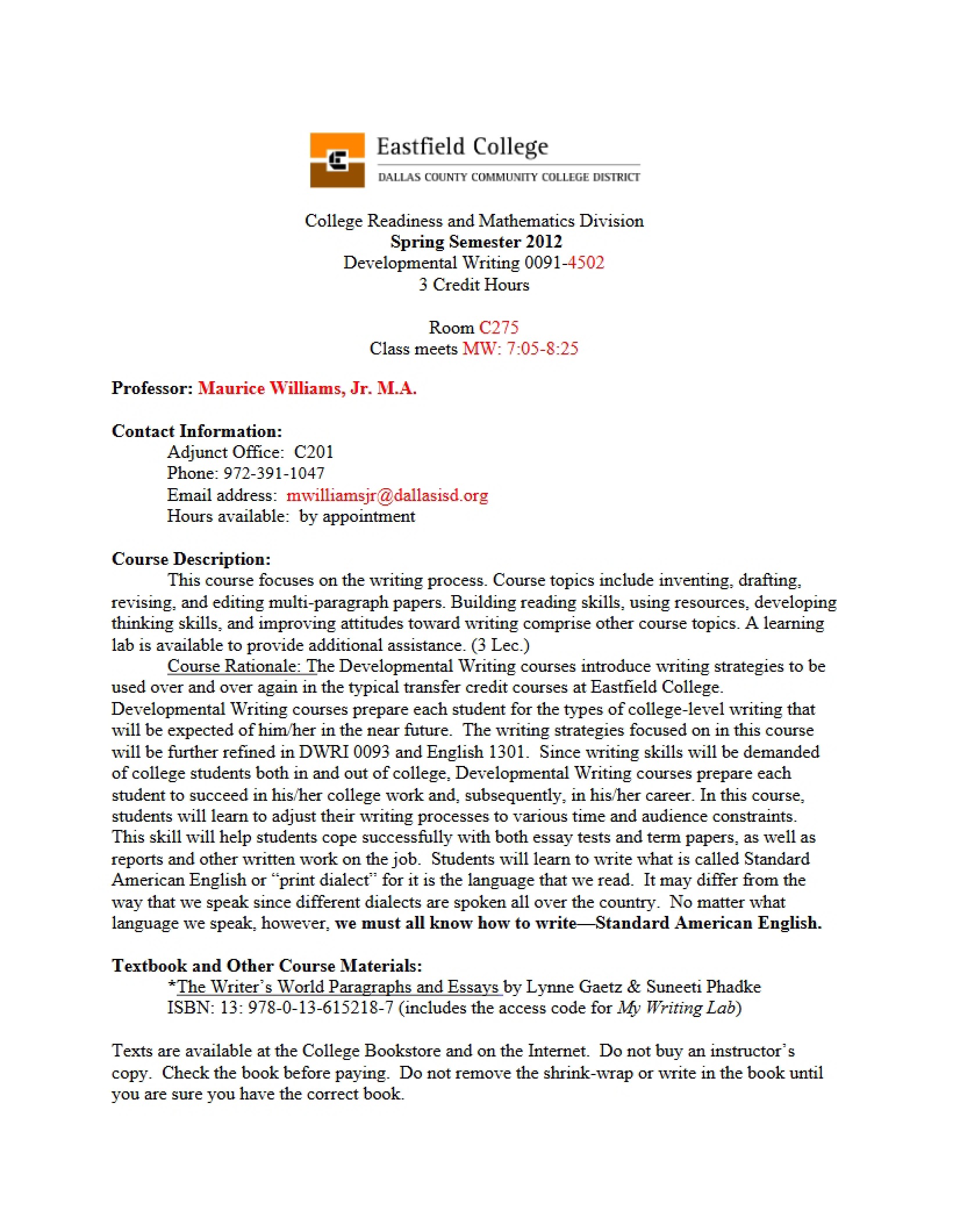 Syllabus