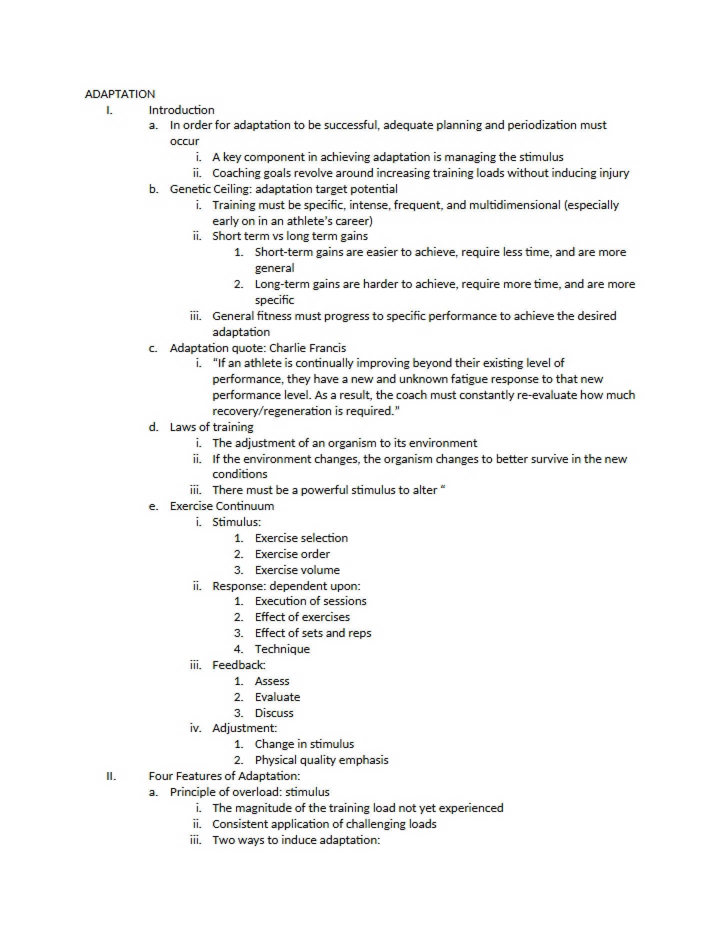 PHYSIOLOGICAL ADAPTATION PROCESSES